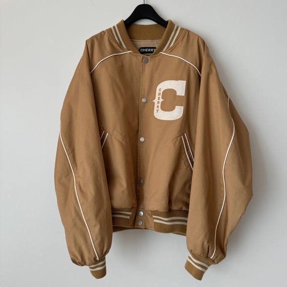 CHERRY LA Western Teddy Jacket Bomber in Camel Size S - Picture 2 of 14